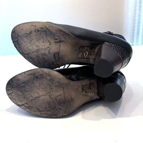 L’Artiste Women's Spring Step Juliane Black Ankle Boot Heels Steampunk 35‎ / 5 - Picture 11 of 12